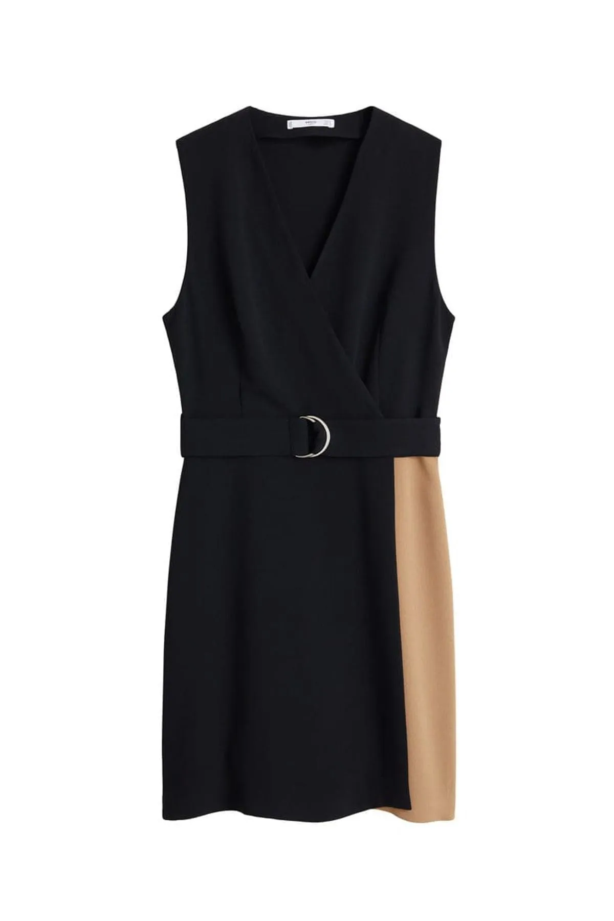 12964 Black Monochrome Shift Dress