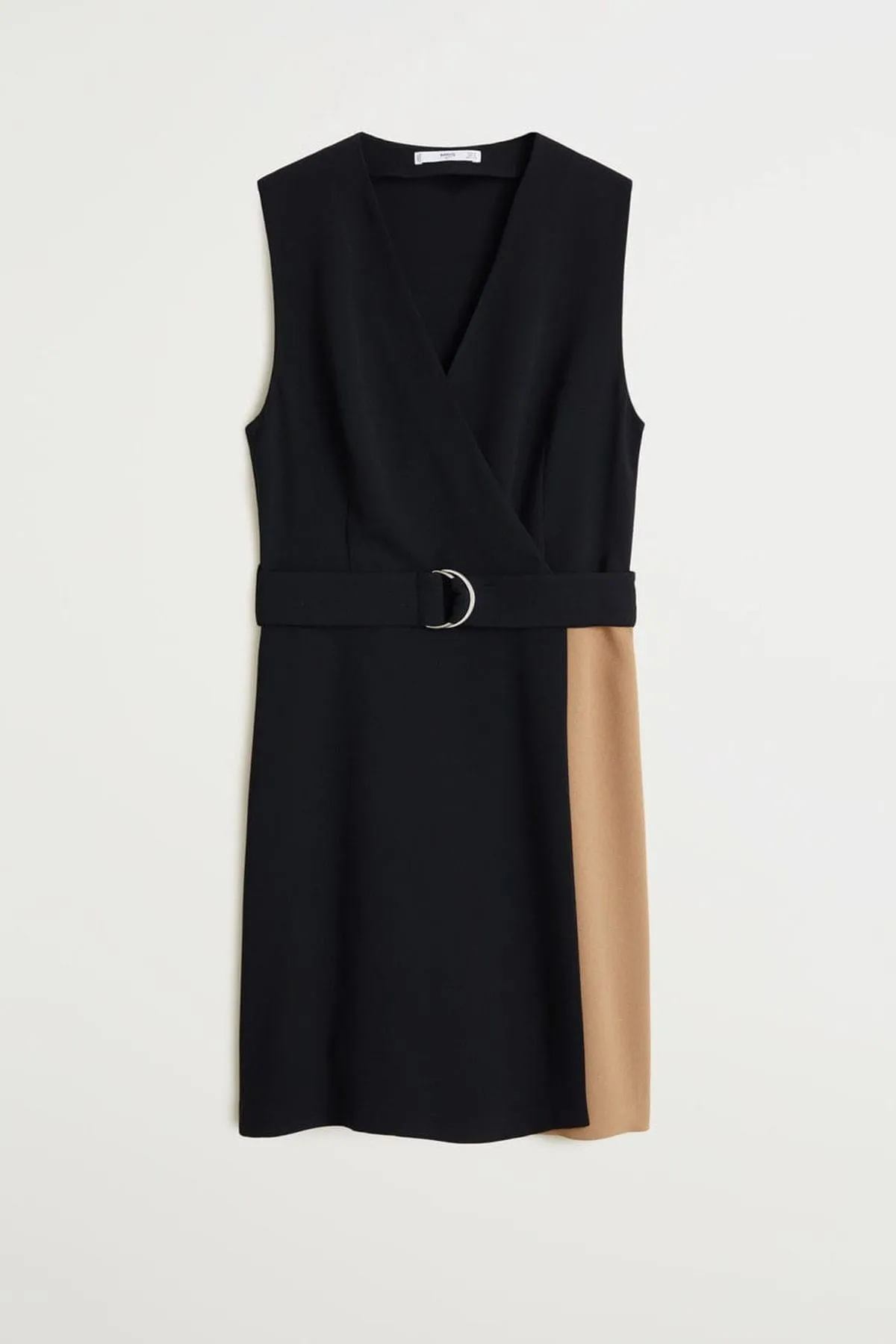 12964 Black Monochrome Shift Dress