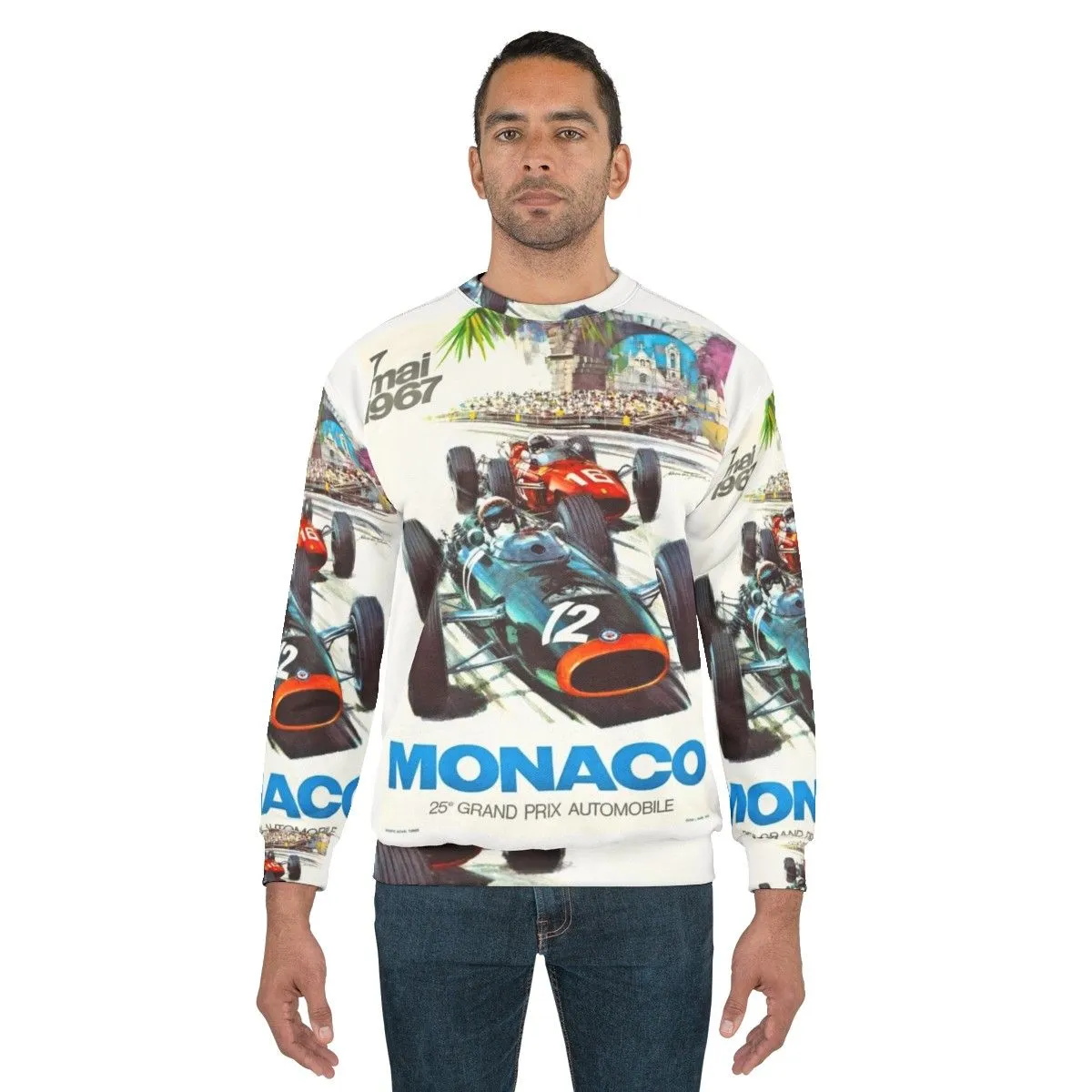 1967 Monaco Grand Prix Vintage Formula 1 Racing Sweatshirt