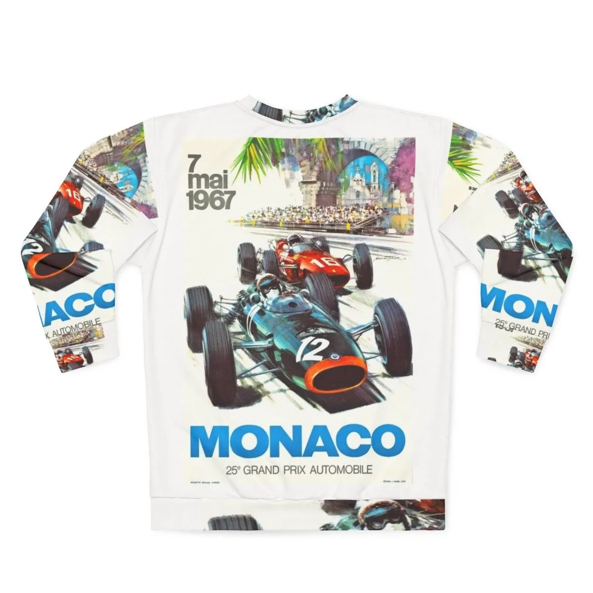 1967 Monaco Grand Prix Vintage Formula 1 Racing Sweatshirt