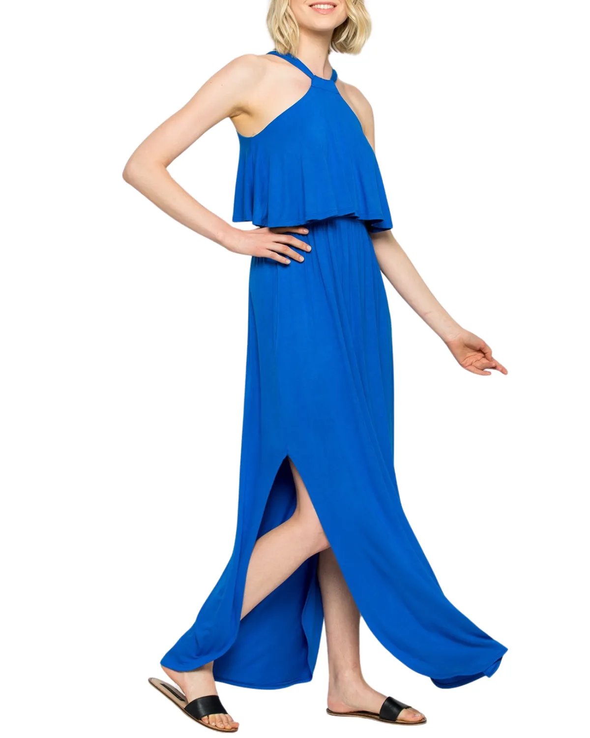 2024 Sweet Lovely Halter Maxi Dress (More colors available) - Sd5229