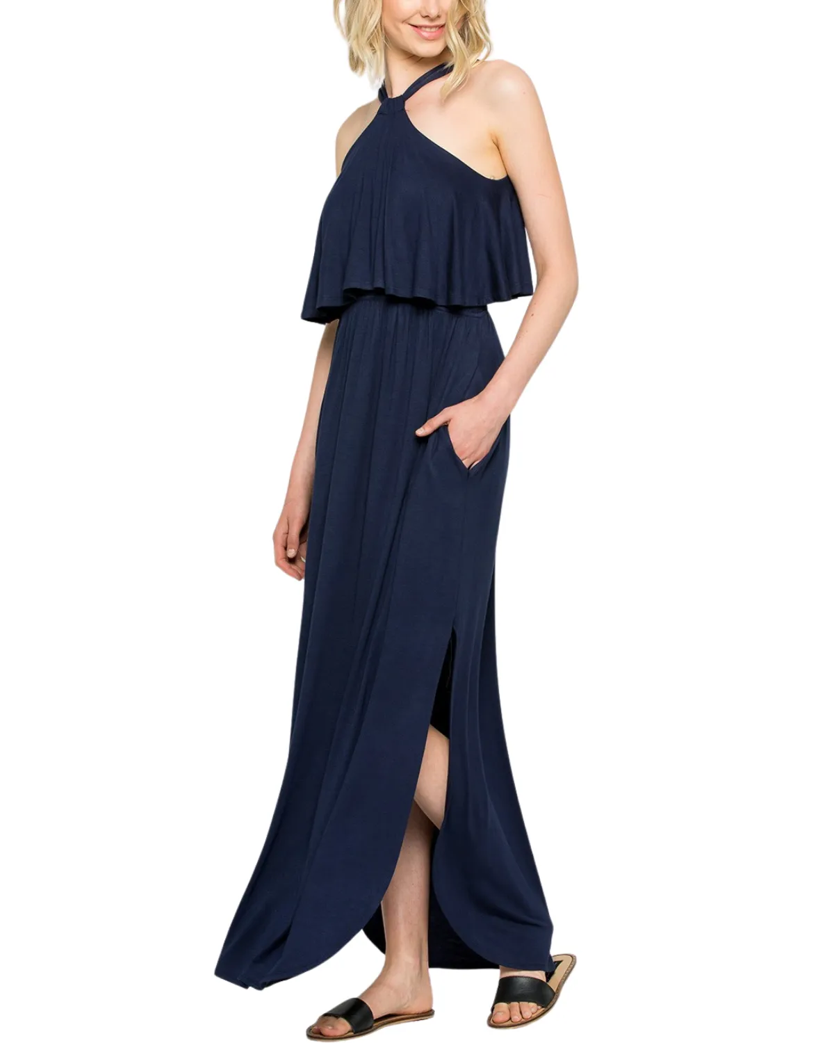 2024 Sweet Lovely Halter Maxi Dress (More colors available) - Sd5229