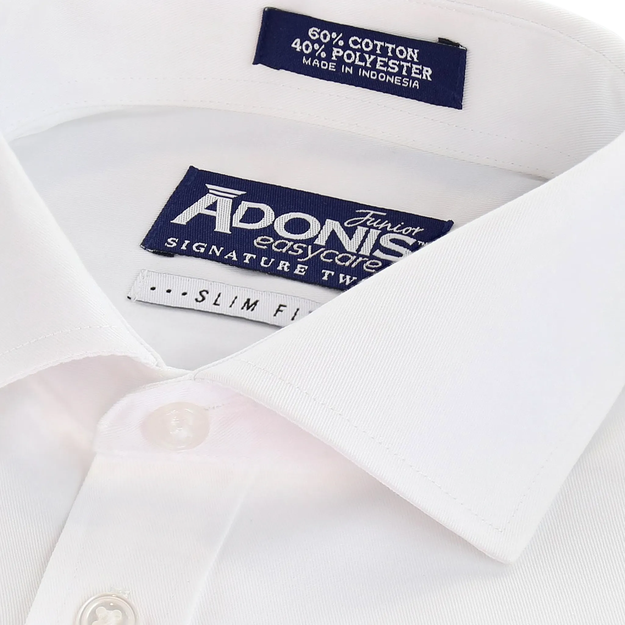 Adonis Boys Easy Care Slim Fit Twill Dress Shirt_BPBTS-213