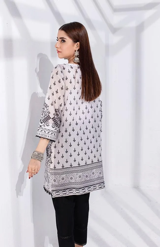 Al Zohaib Black & White Monochrome Kurti '21 – BWPK'21-02