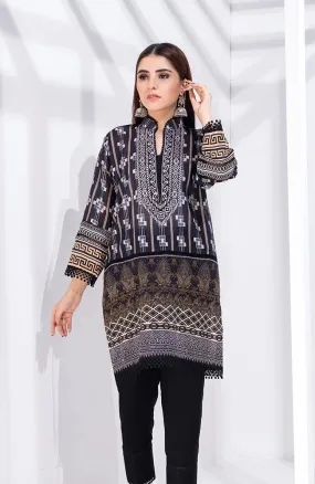 Al Zohaib Black & White Monochrome Kurti '21 – BWPK'21-05