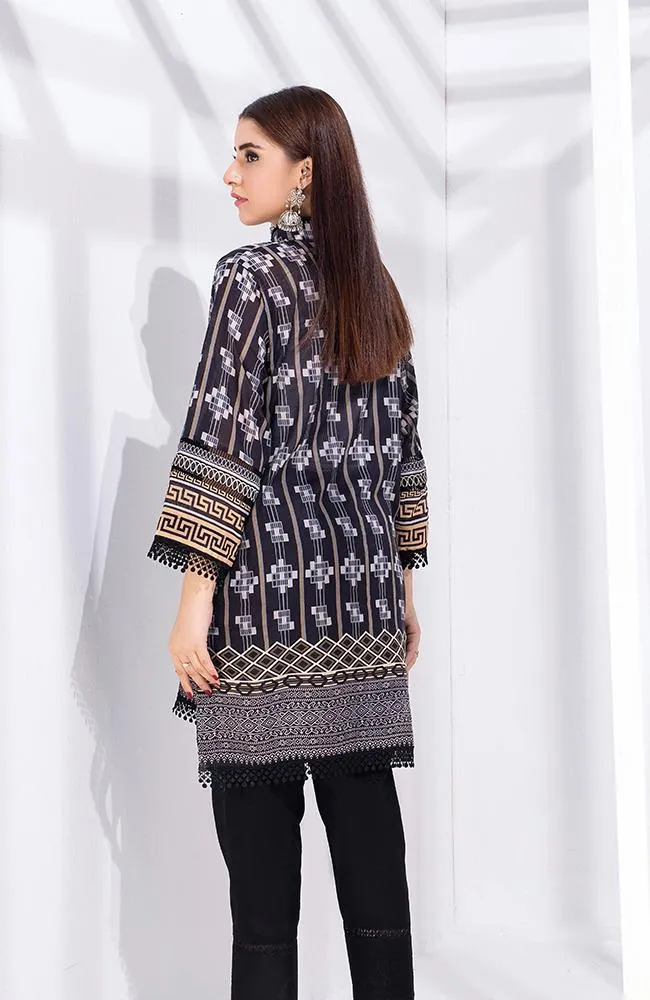 Al Zohaib Black & White Monochrome Kurti '21 – BWPK'21-05