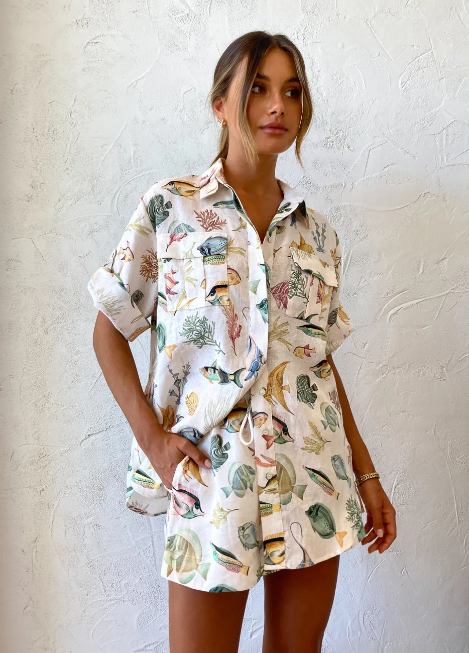 Alemais Wanda Shirt in Ivory