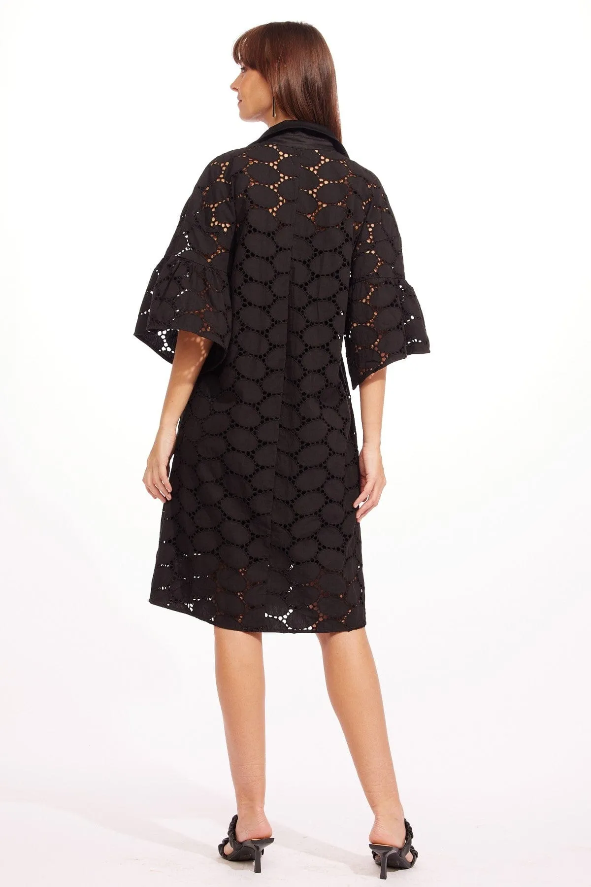 Ankara Dress - Black Oval