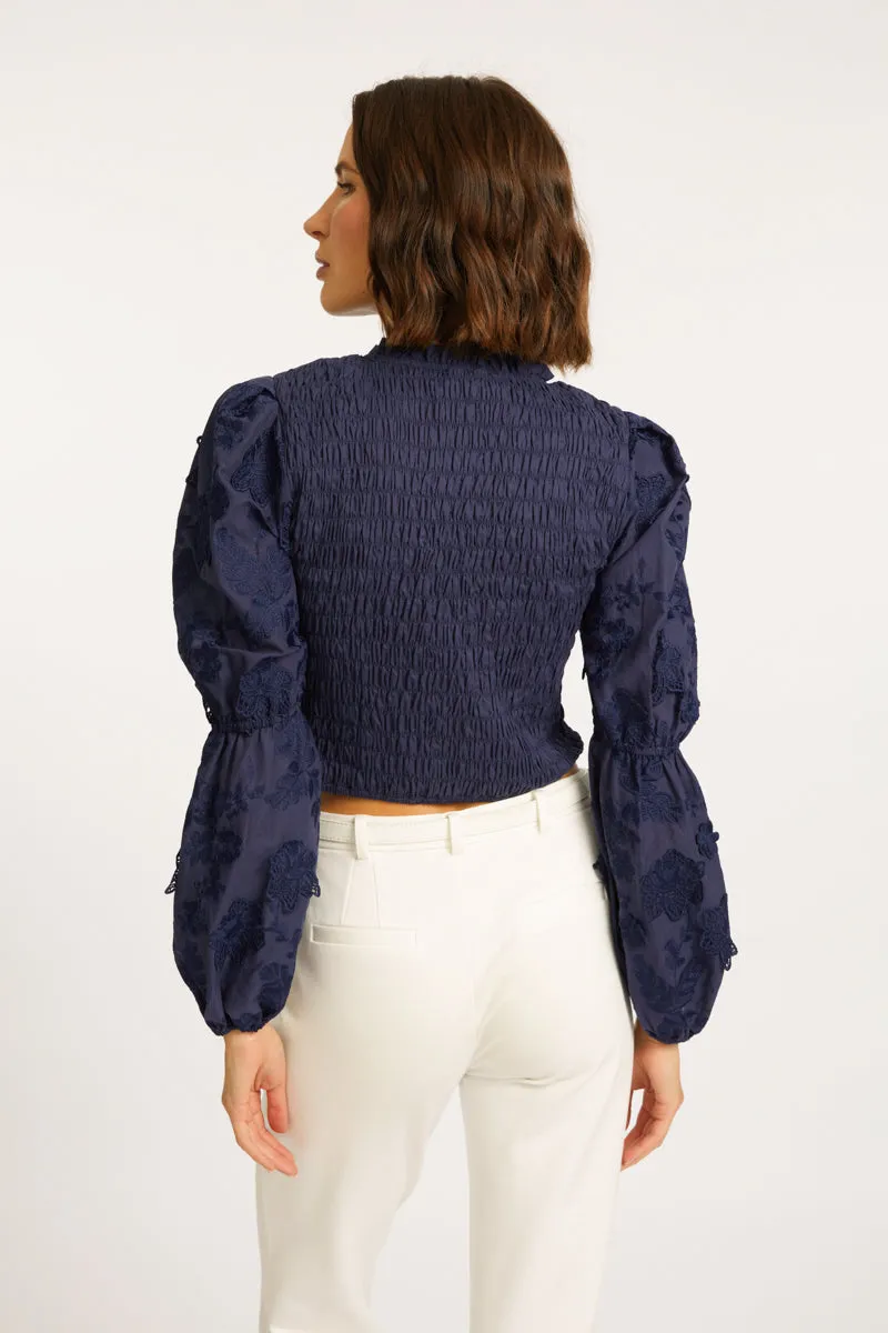 Arabella Peacoat Navy Top