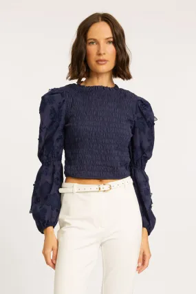 Arabella Peacoat Navy Top