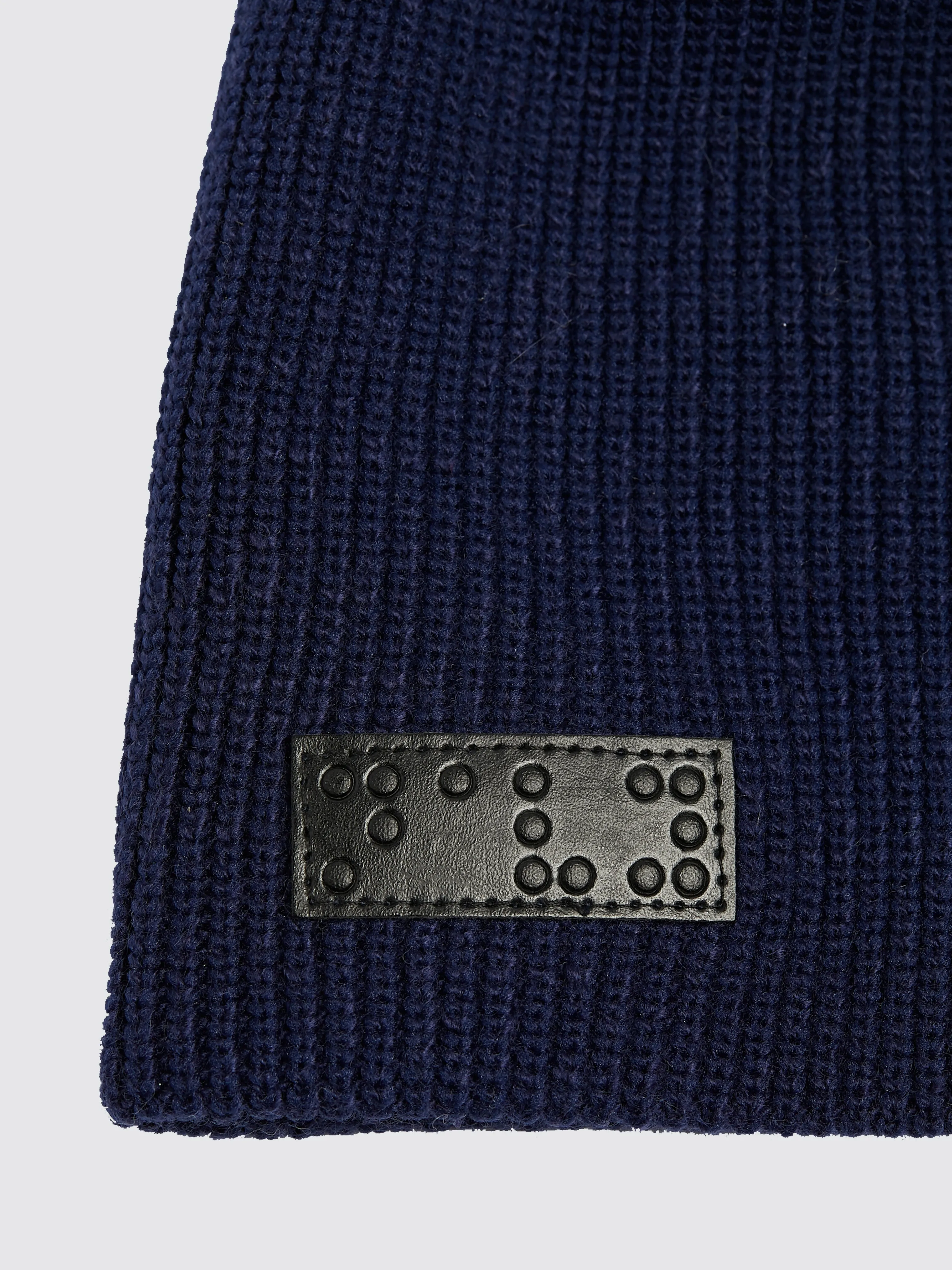 Beanie & Scarf Ribbed Knit Set