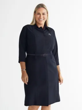 Bella Dress w/ Accent Buttons & JA Logo - Deep Sea
