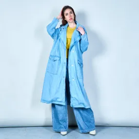 Belted denim trench coat wholesale