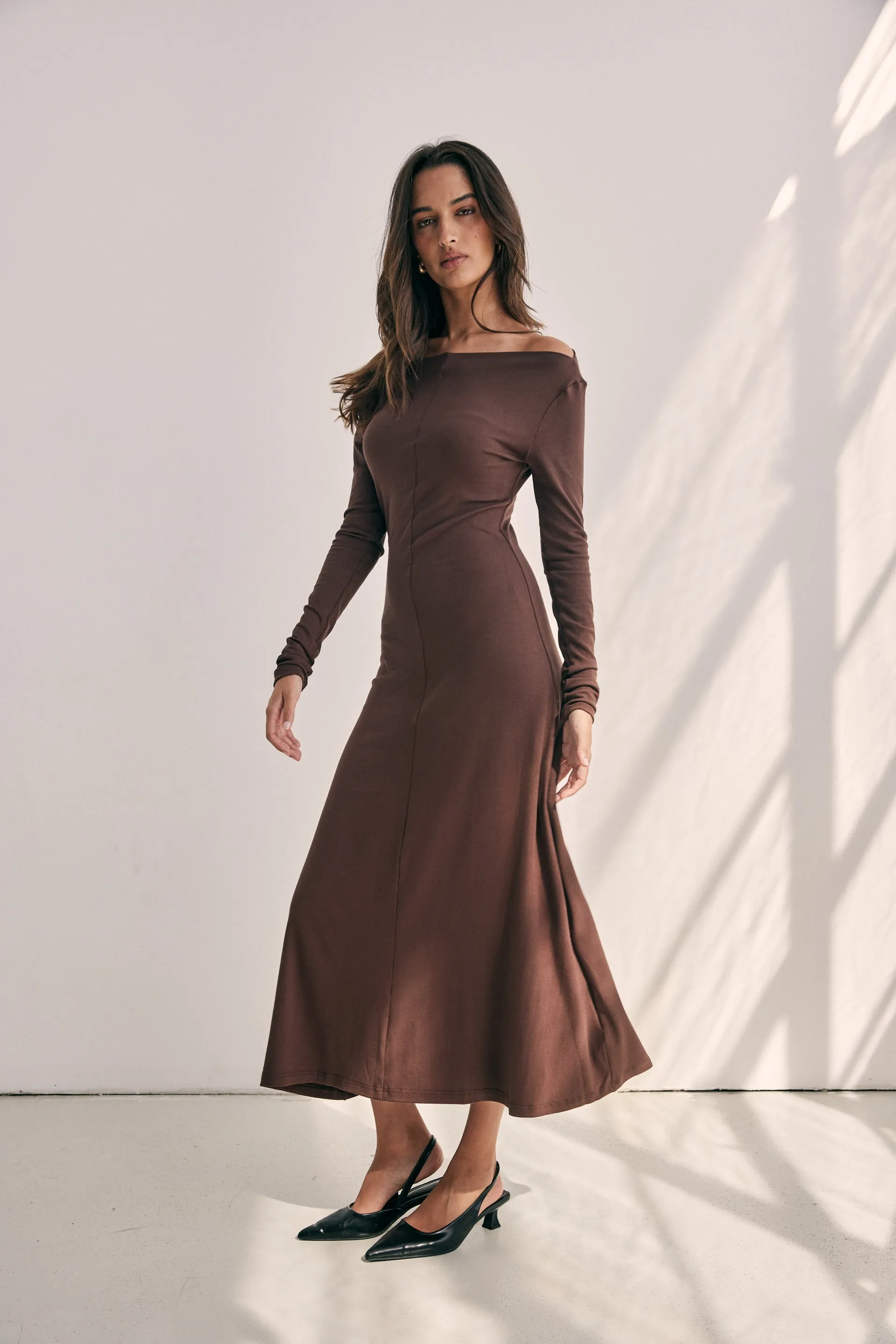 Berkely Burgundy Knit Dress