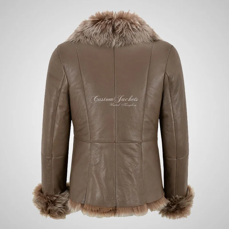 BILBAO Ladies Toscana Sheepskin Jacket Antique