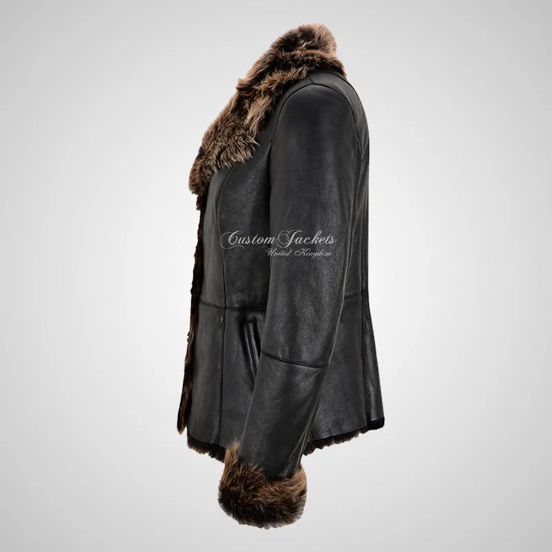 BILBAO Ladies Toscana Sheepskin Jacket Black