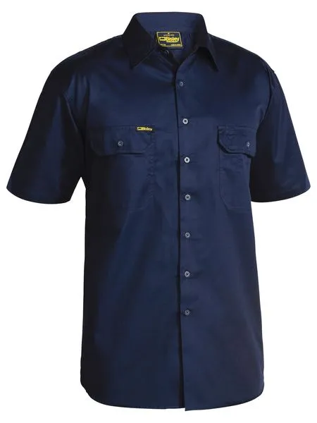 Bisley Mens S/S Cool Lightweight Cotton Drill Shirt