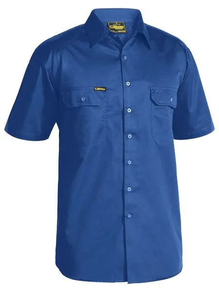 Bisley Mens S/S Cool Lightweight Cotton Drill Shirt