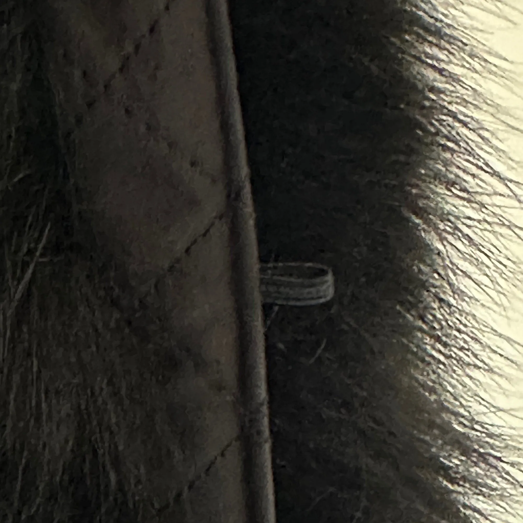 Black Fur Fox for Hood Edge Fringe Collar Trim womens and mens, Furry Stripe for Jacket