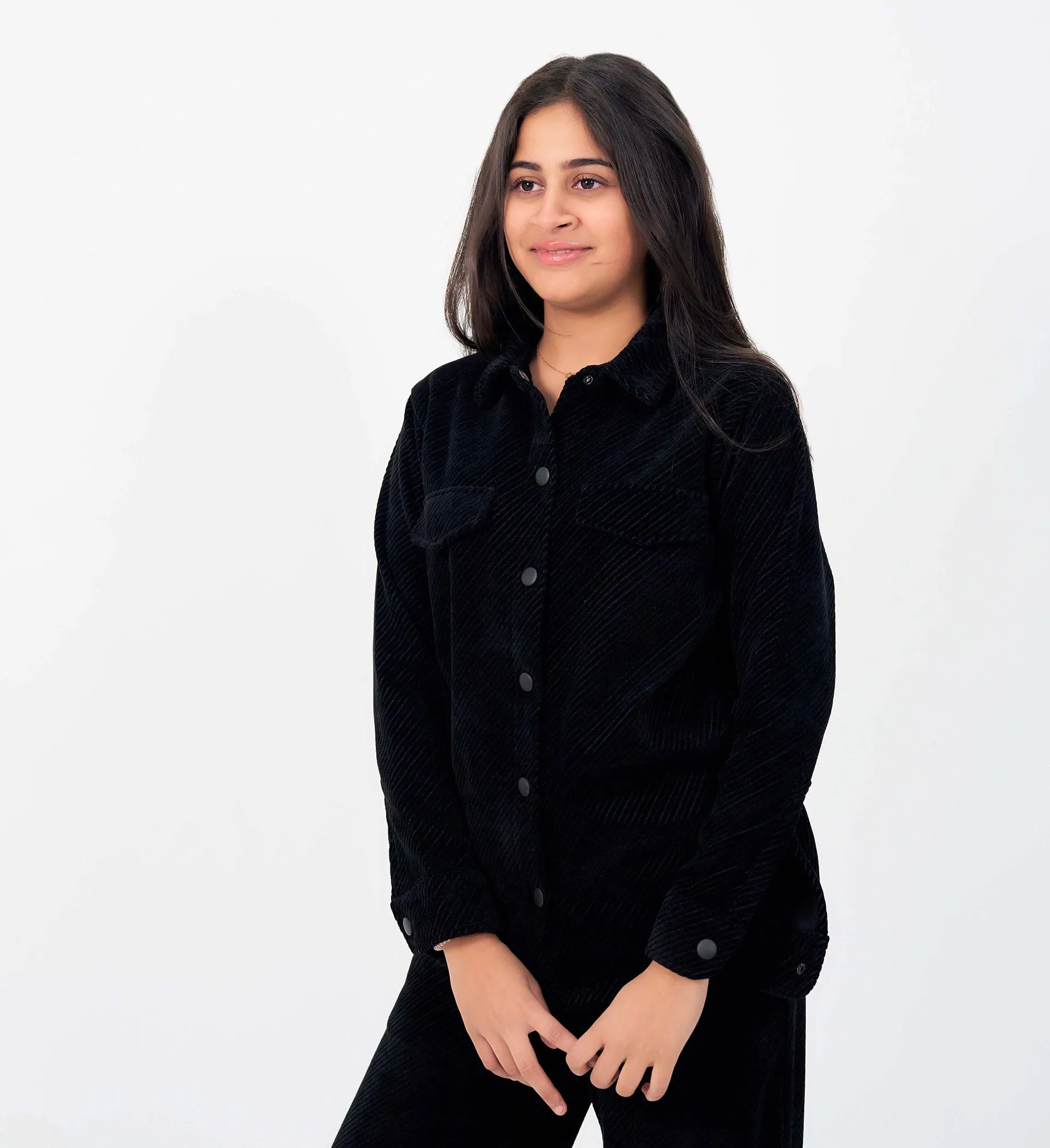 BLACK HYBRID SHACKET