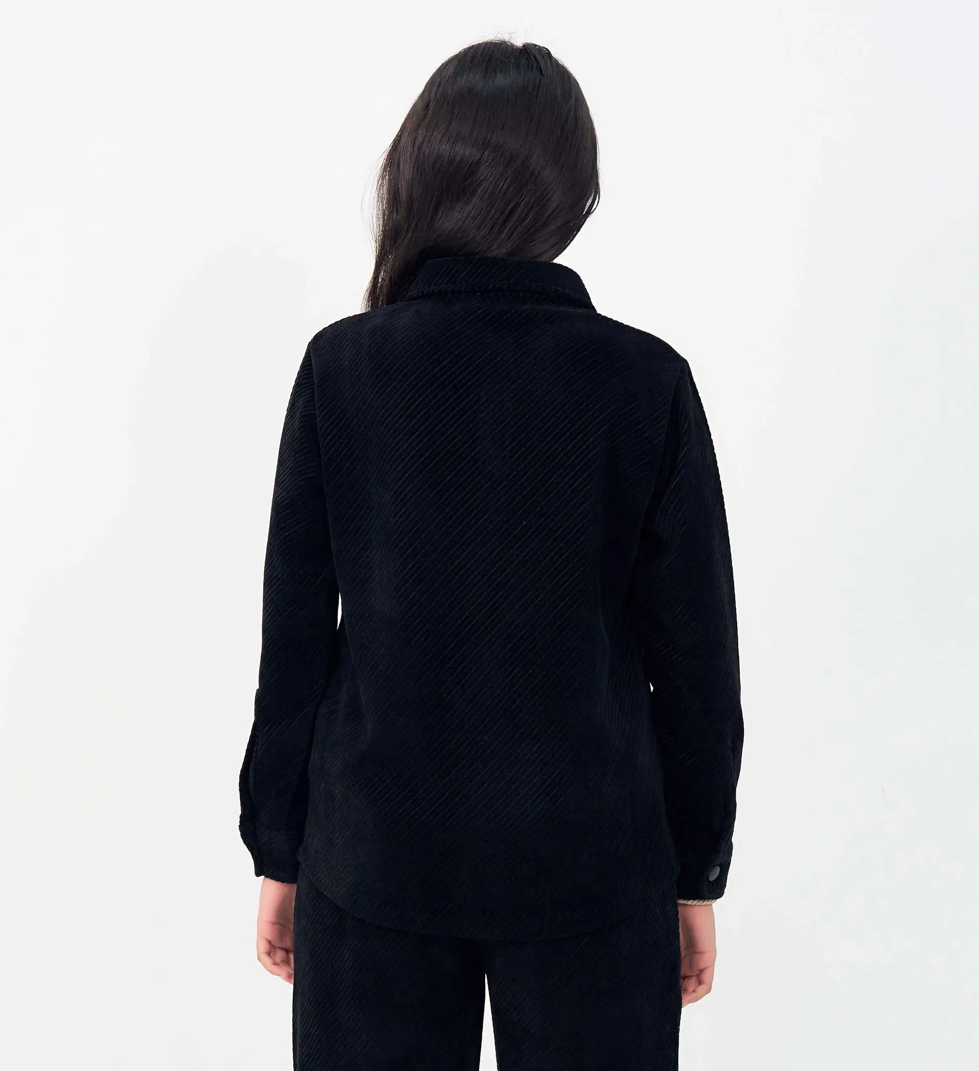 BLACK HYBRID SHACKET