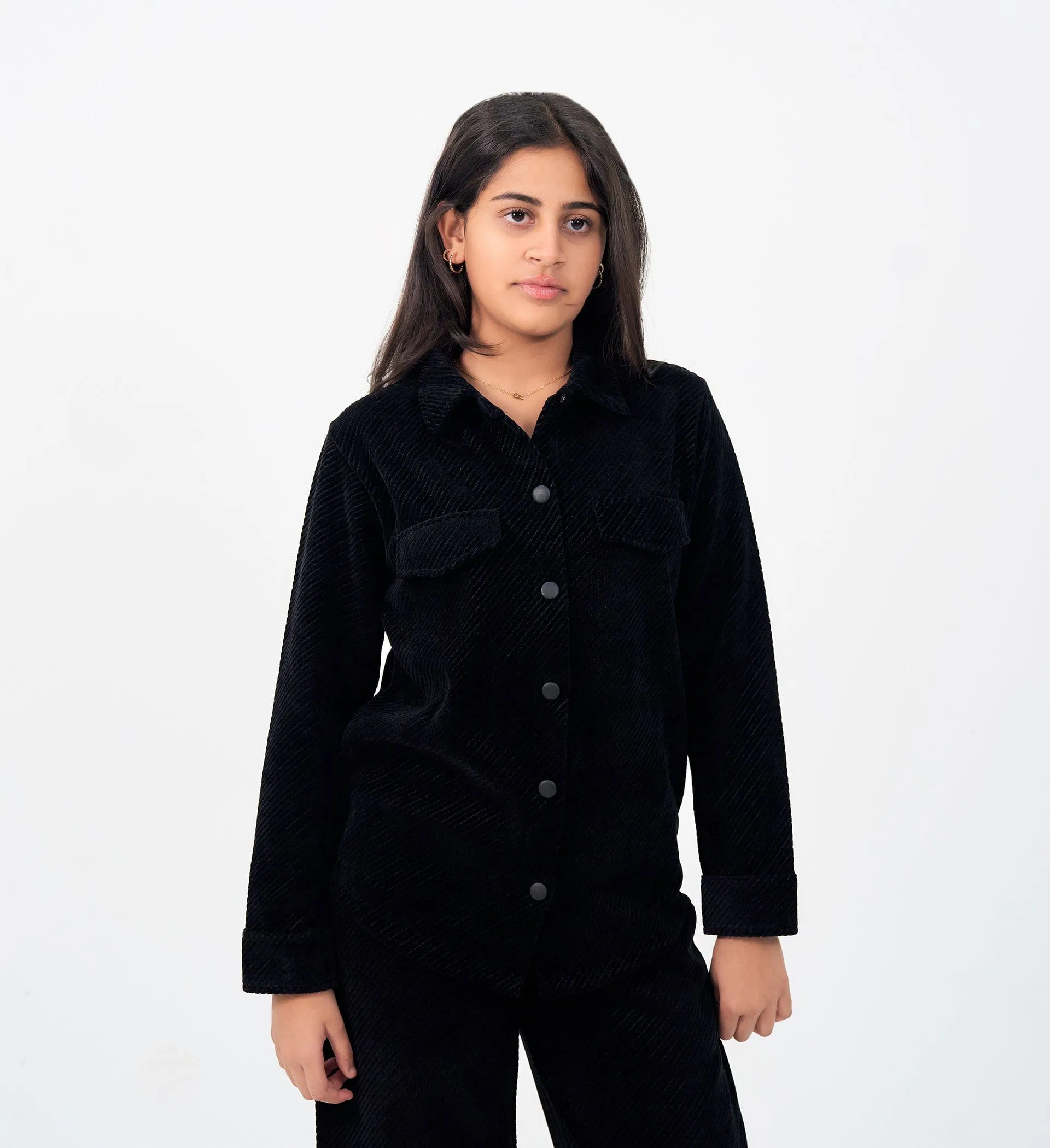 BLACK HYBRID SHACKET