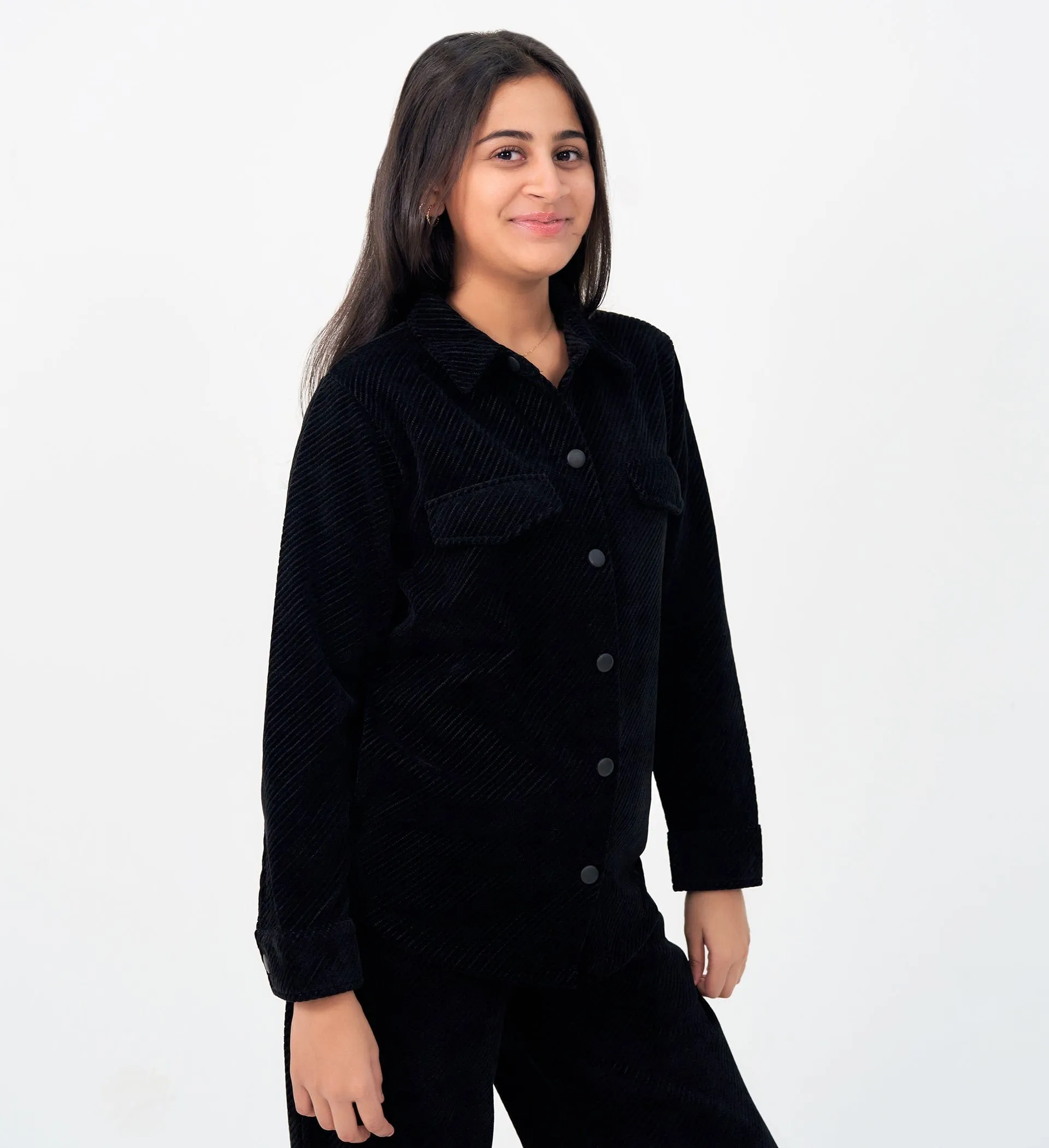 BLACK HYBRID SHACKET