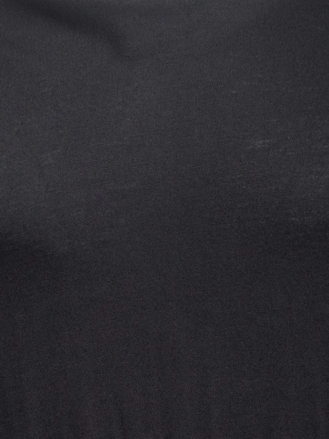 Black Oversized T-Shirt Dress
