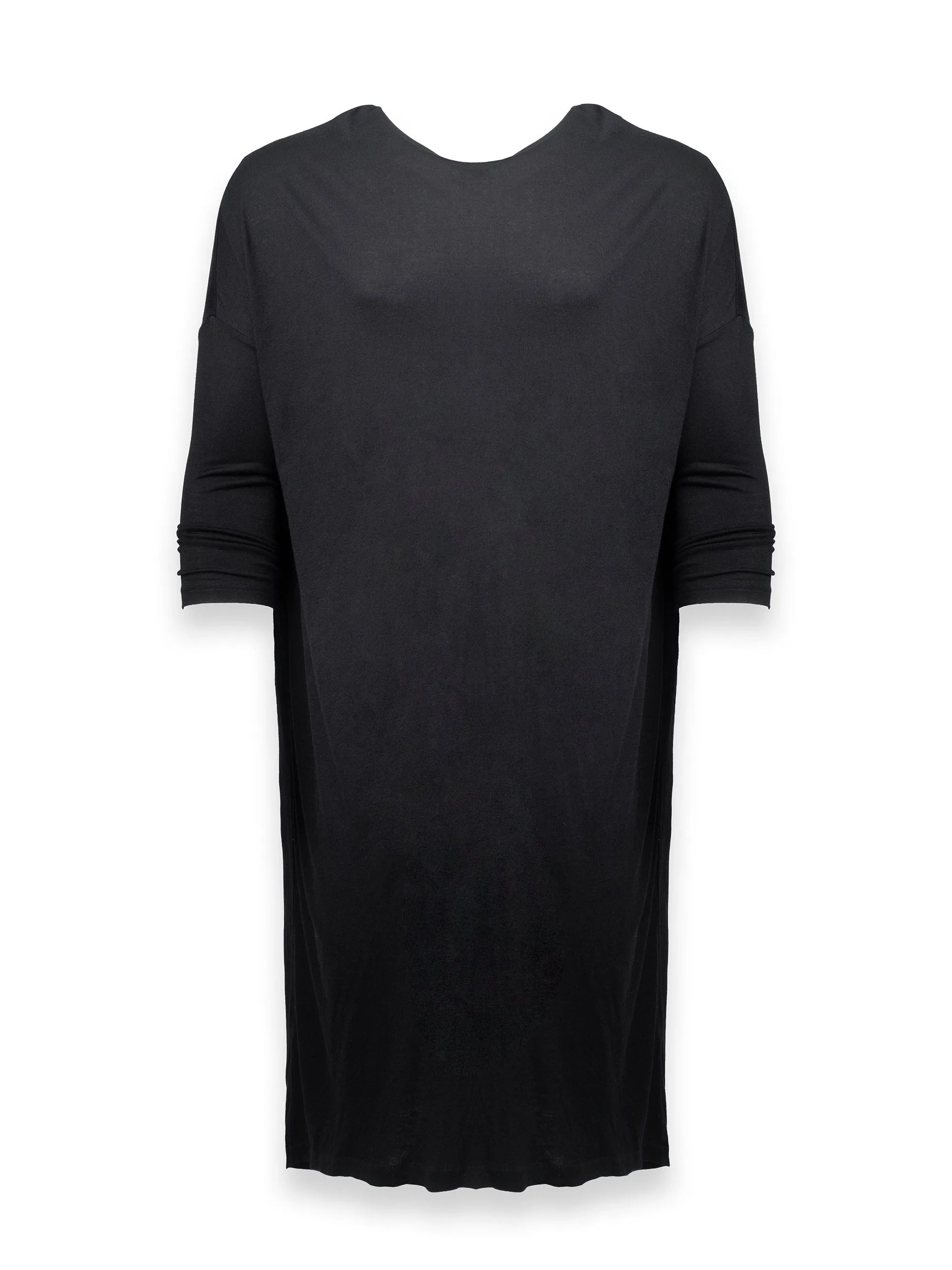 Black Oversized T-Shirt Dress