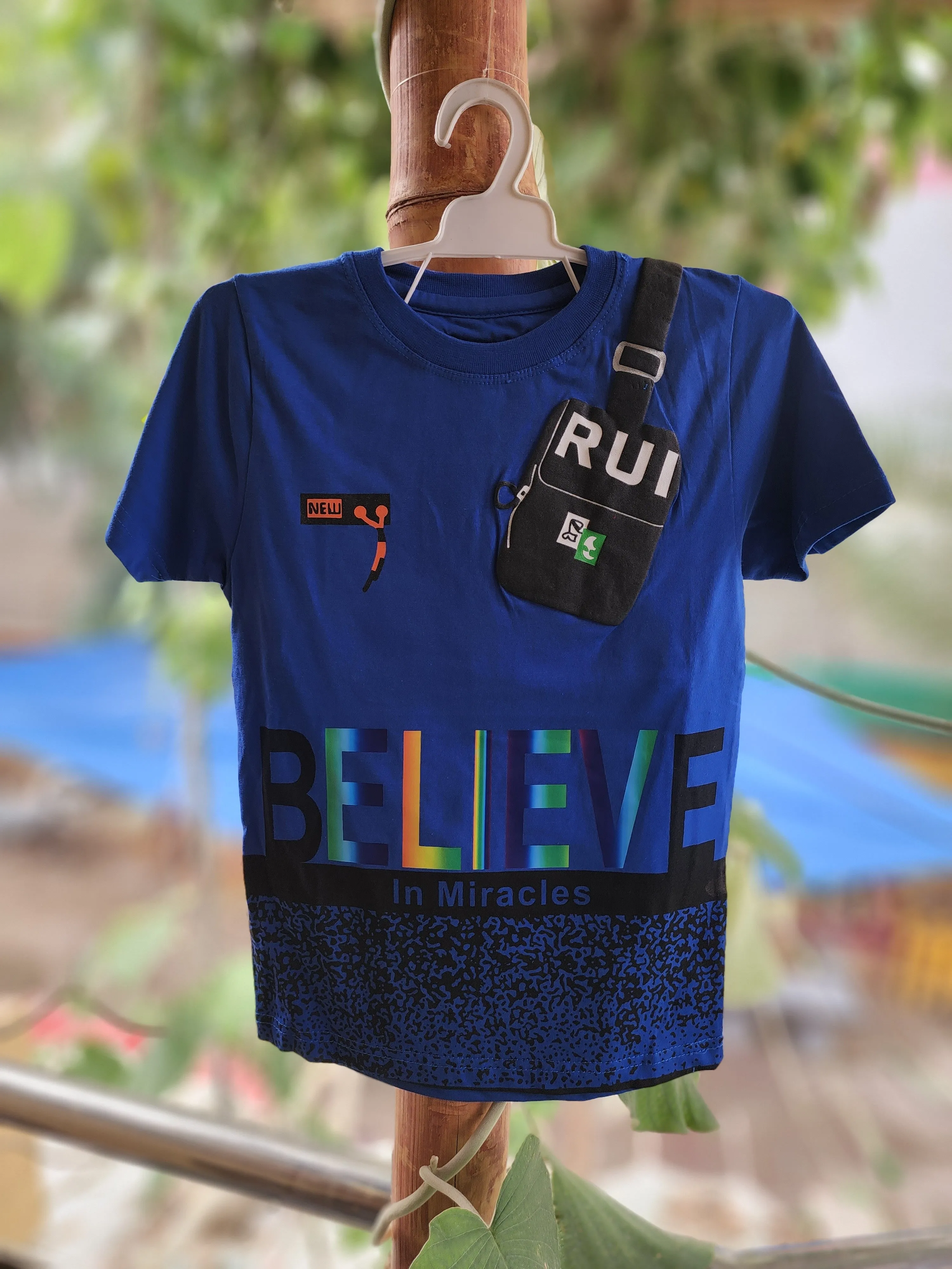Blue Retro T Shirt