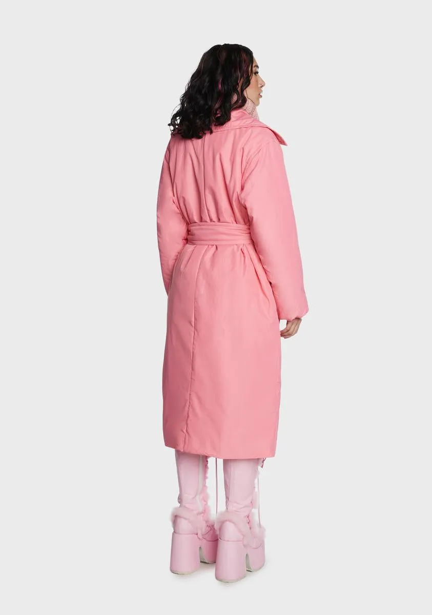 Blushful Mood Trench Coat