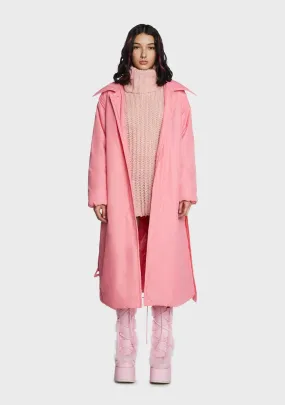 Blushful Mood Trench Coat