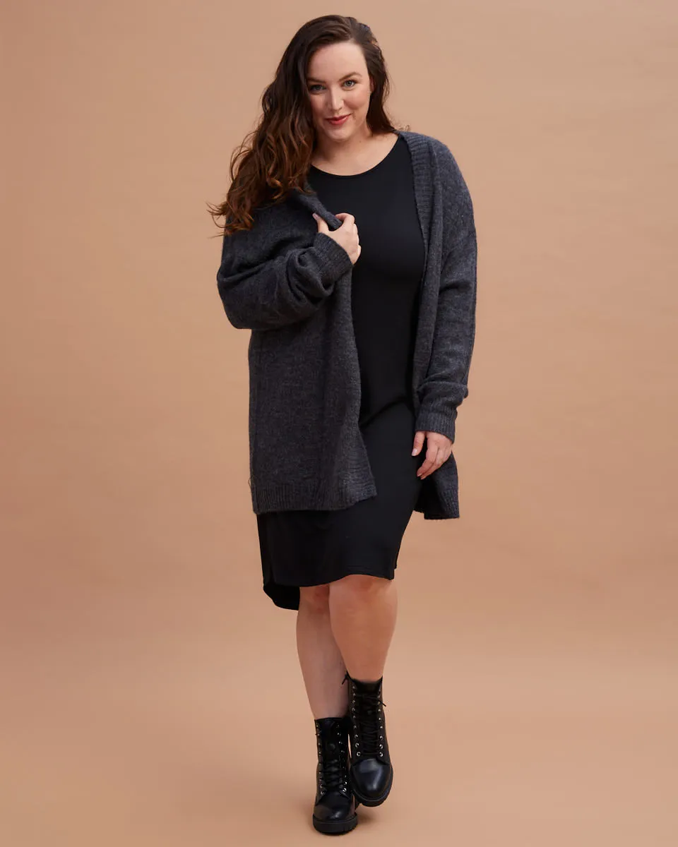 Breastfeeding T-Shirt Dress - Black
