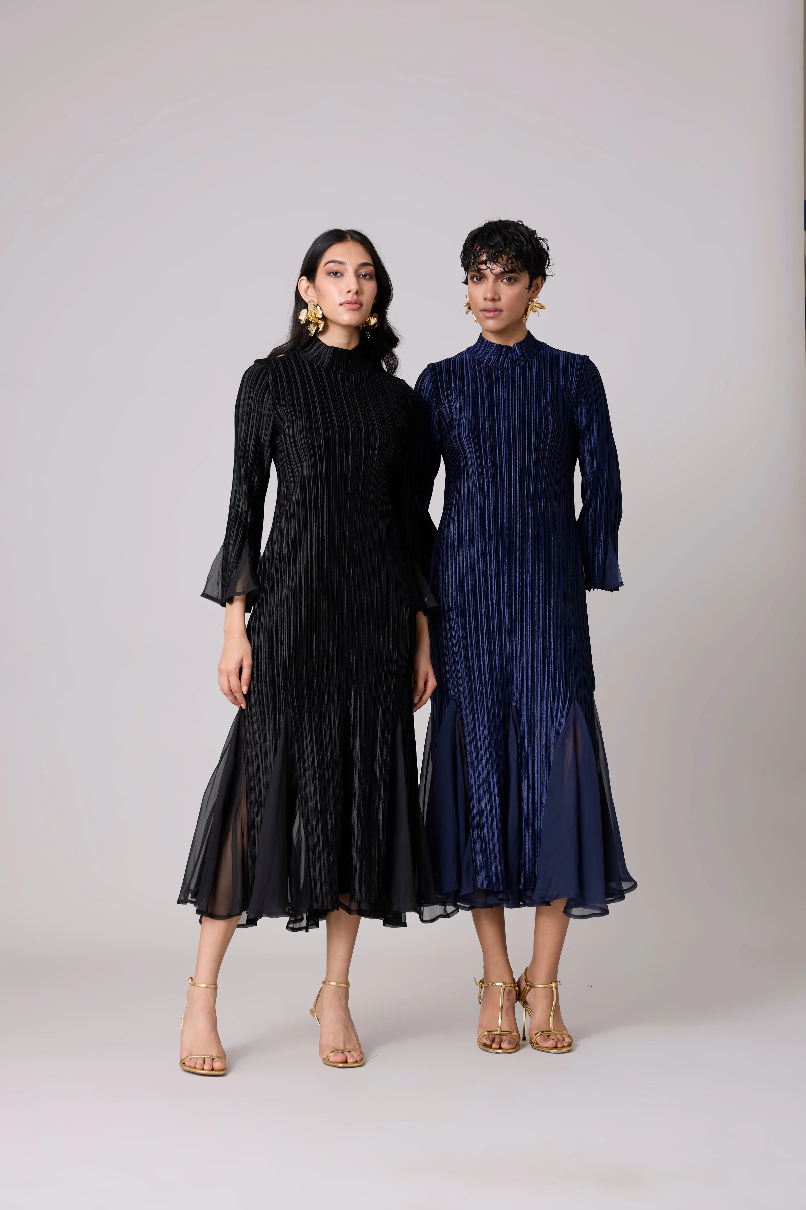 Briana Velvet Dress - Black