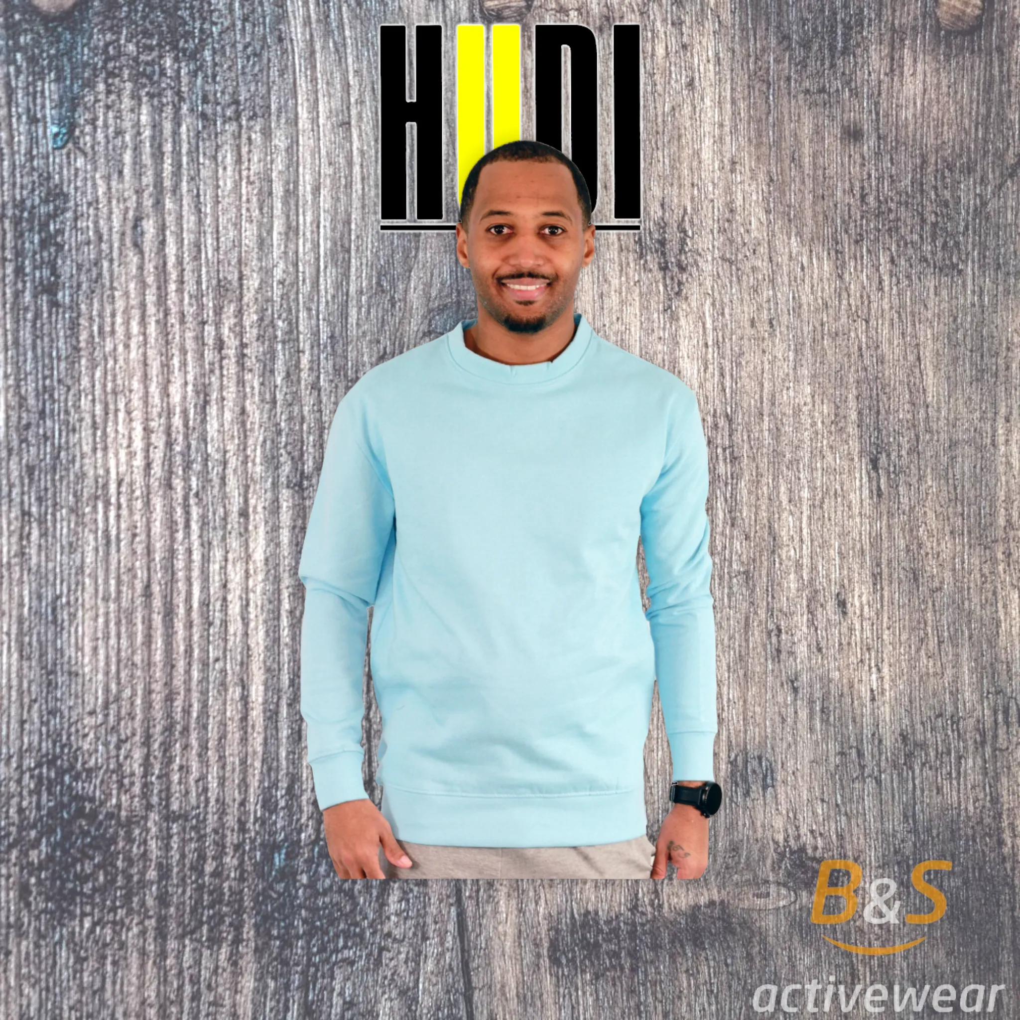 BSI 901 - HUDI Premium Comfortable UNISEX  Crew Neck Sweatshirt
