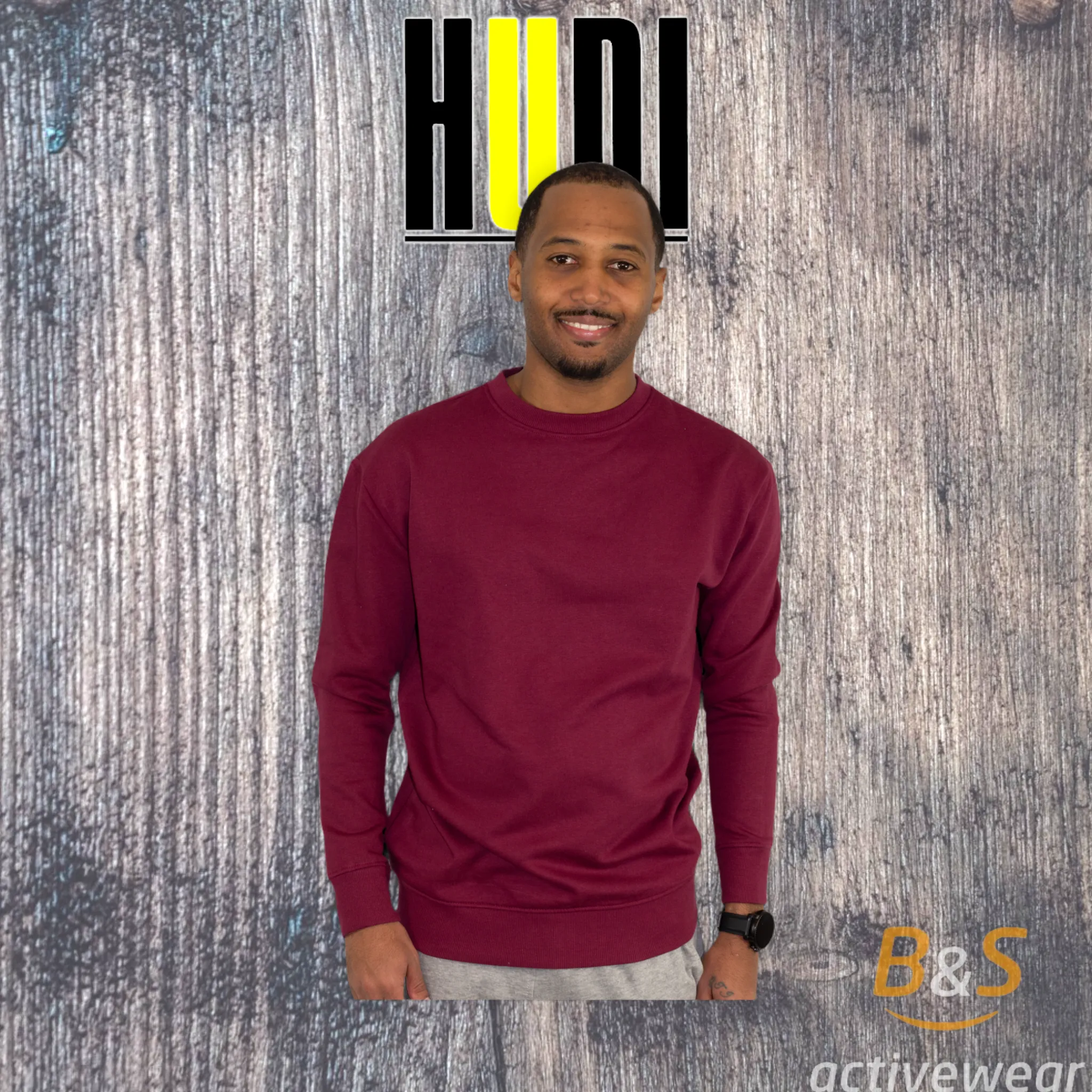 BSI 901 - HUDI Premium Comfortable UNISEX  Crew Neck Sweatshirt