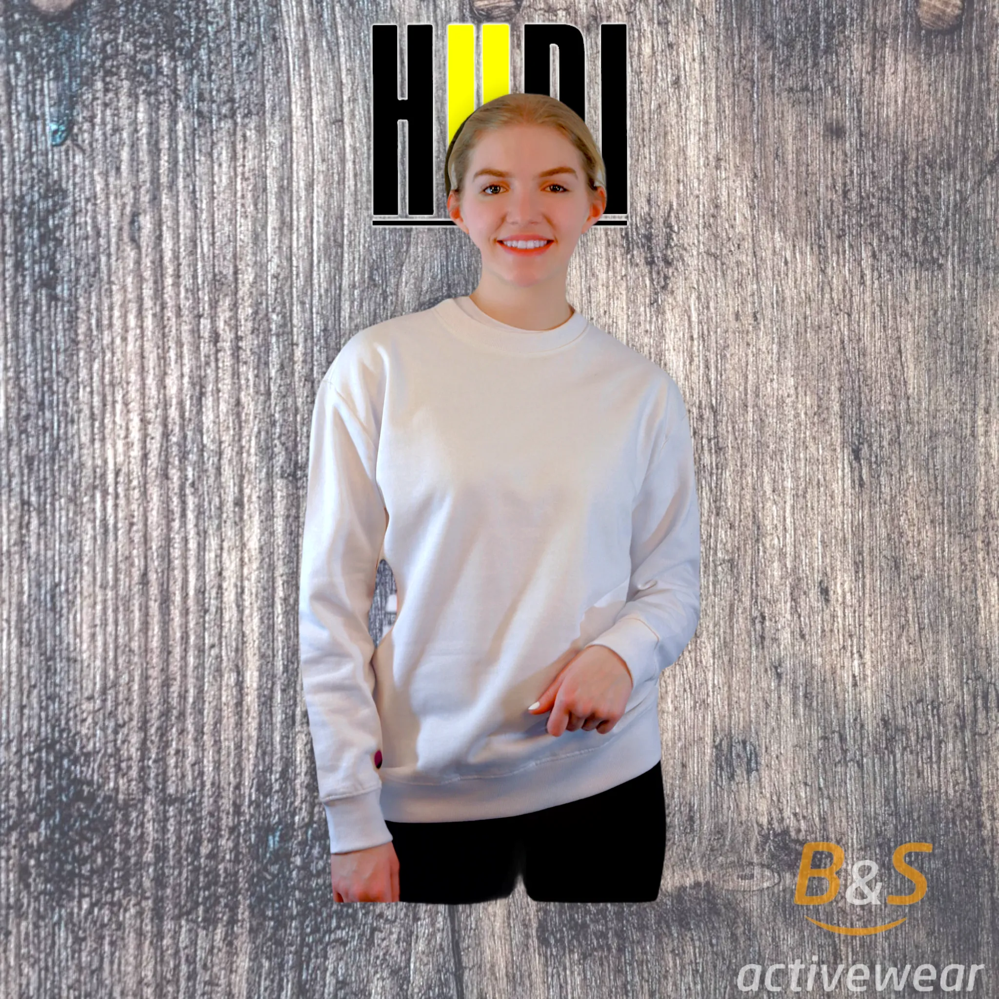 BSI 901 - HUDI Premium Comfortable UNISEX  Crew Neck Sweatshirt