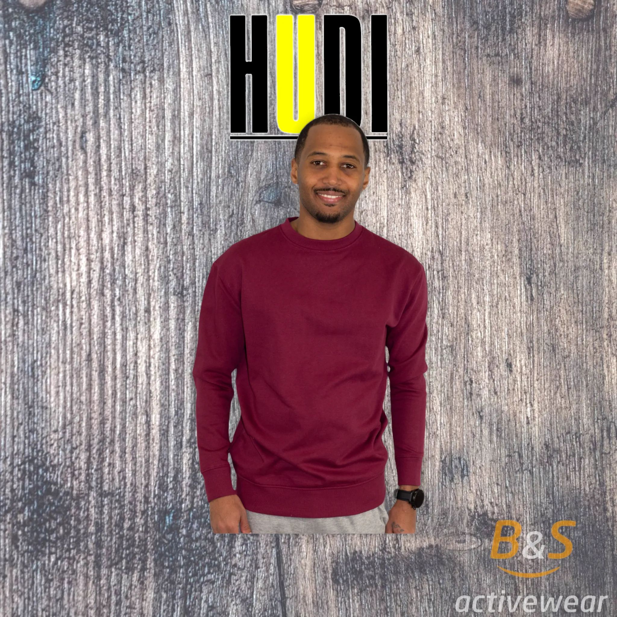 BSI 901 - HUDI Premium Comfortable UNISEX  Crew Neck Sweatshirt