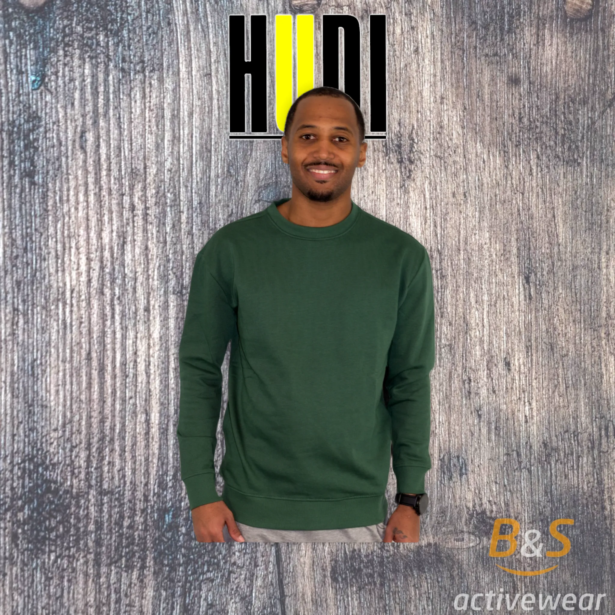 BSI 901 - HUDI Premium Comfortable UNISEX  Crew Neck Sweatshirt
