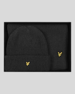 Cable Beanie and Scarf Set