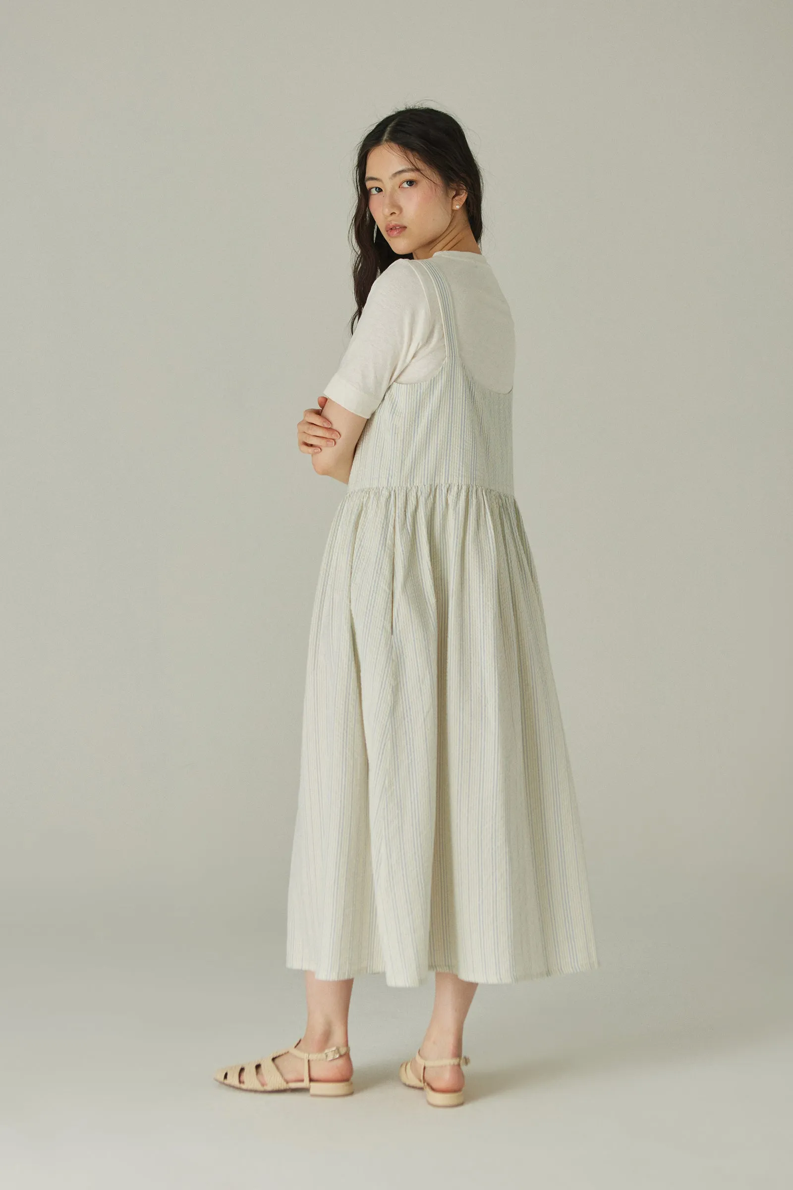 Canopy Dress -- Organic Cotton Seeksucker