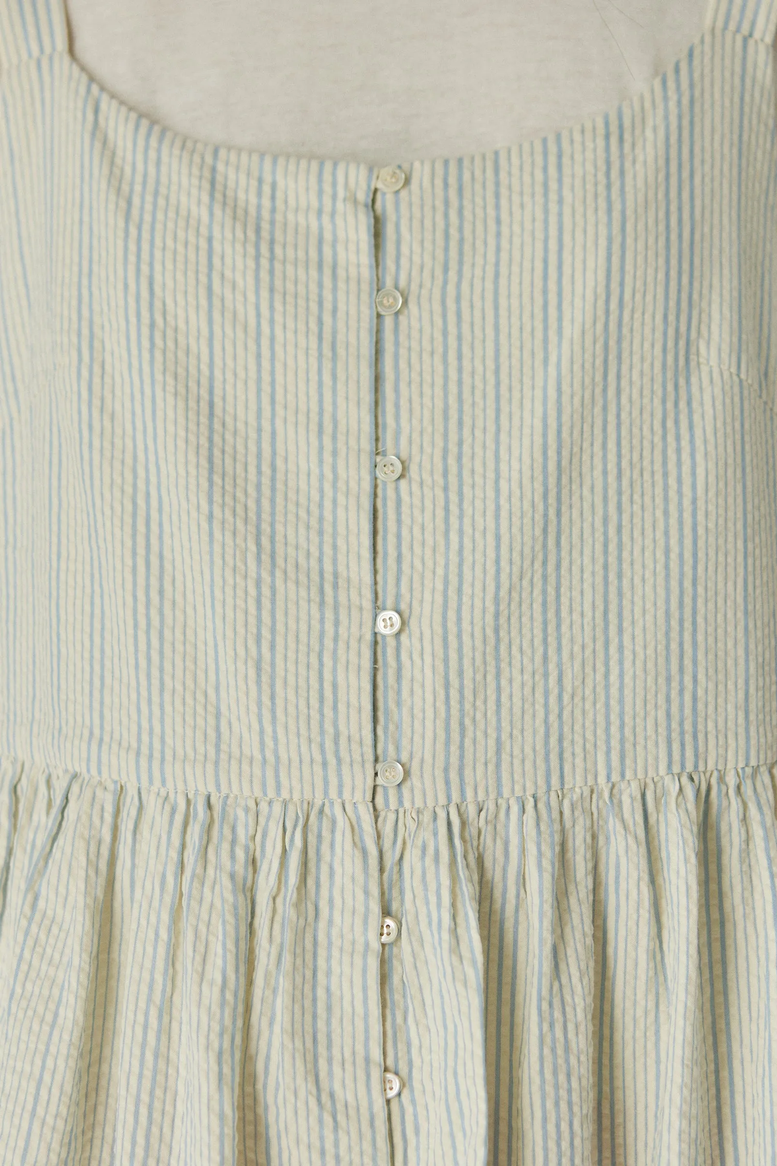 Canopy Dress -- Organic Cotton Seeksucker