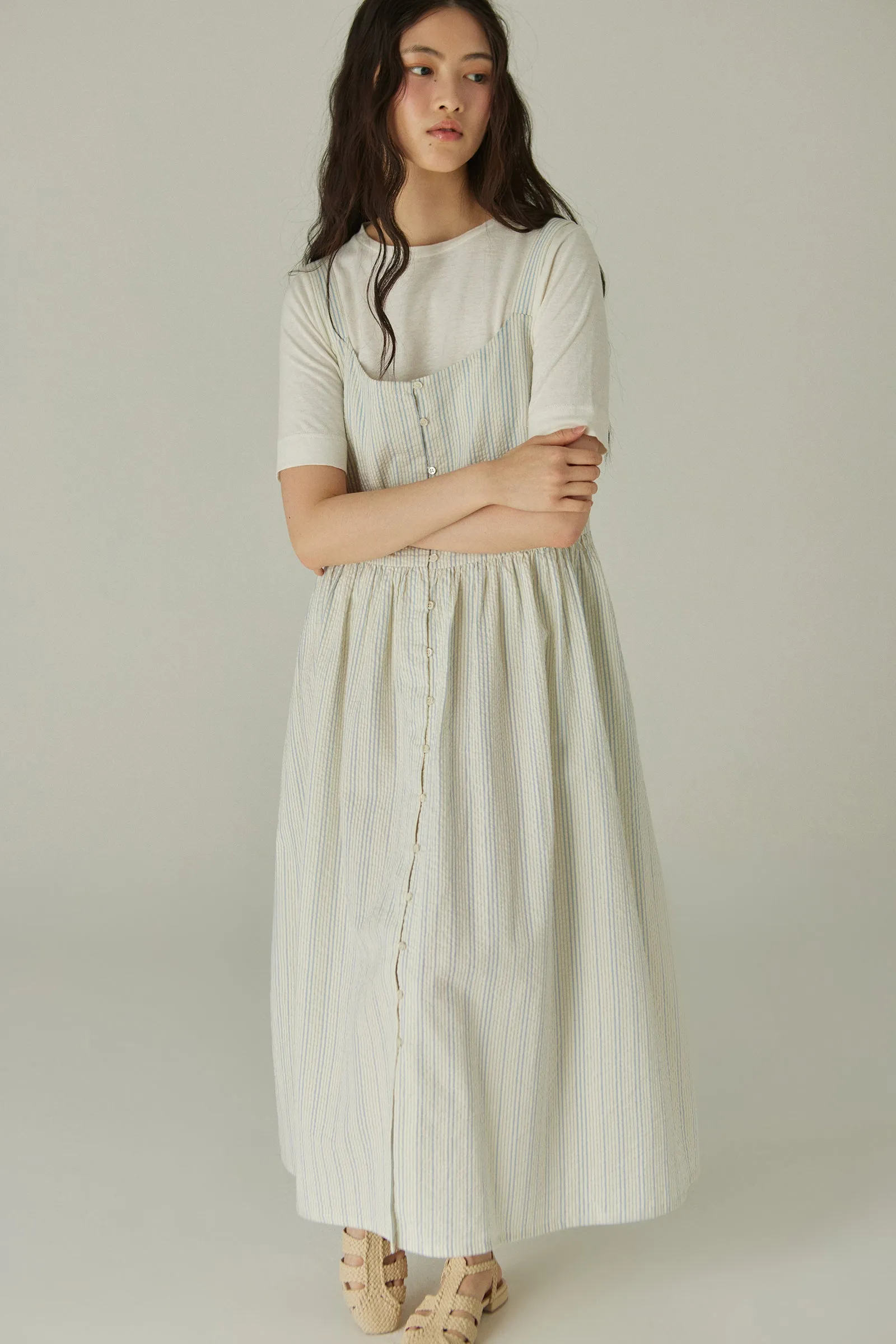 Canopy Dress -- Organic Cotton Seeksucker