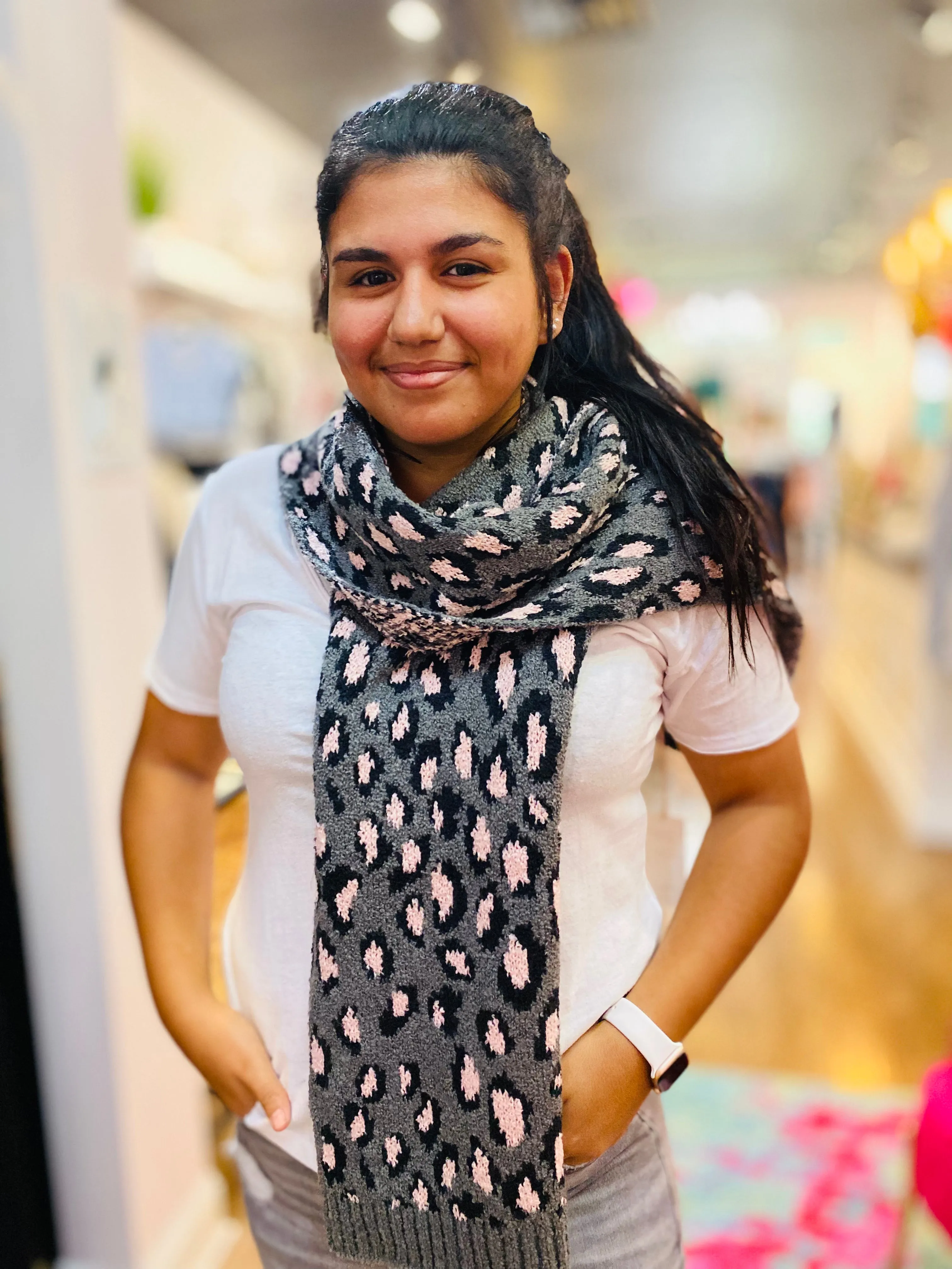 C.C. Leopard Scarf