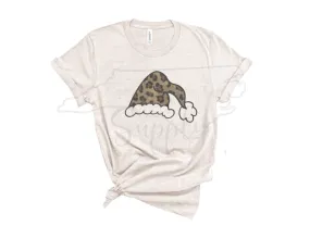 Christmas Sublimation Design -Animal Print Santa Hat Christmas PNG Christmas Shirt Design Christmas Mug Design Christmas Shirt