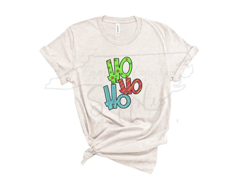 Christmas Sublimation Design -Ho Ho Ho Christmas PNG Christmas Shirt Design Christmas Mug Design Christmas Shirt