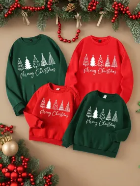 Christmas tree hooded sweatshirt|Men's Casual Merry Christmas  Neck Sweatshirt