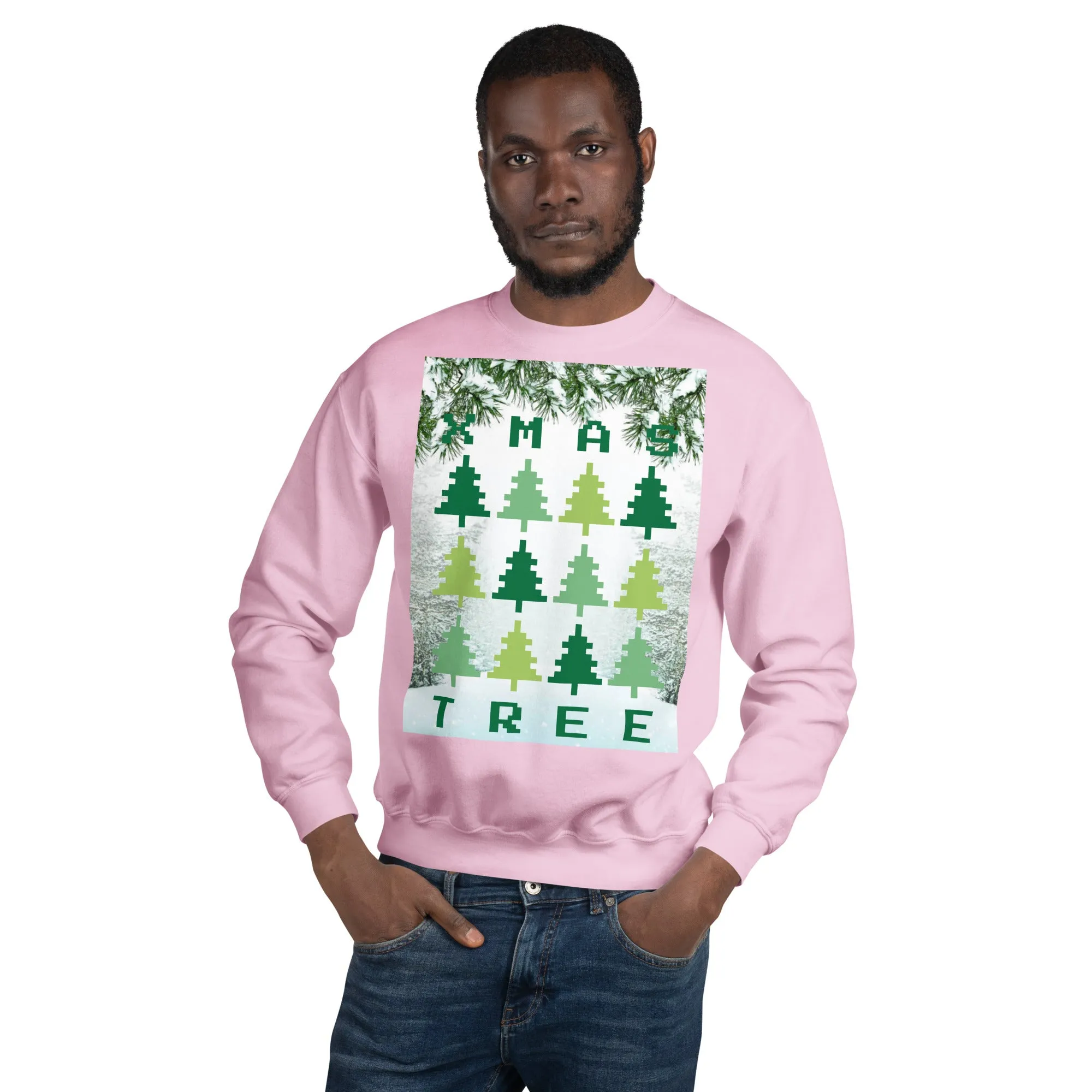 Christmas Tree Sweatshirt (Glamourange Christmas Sweatshirt Men)