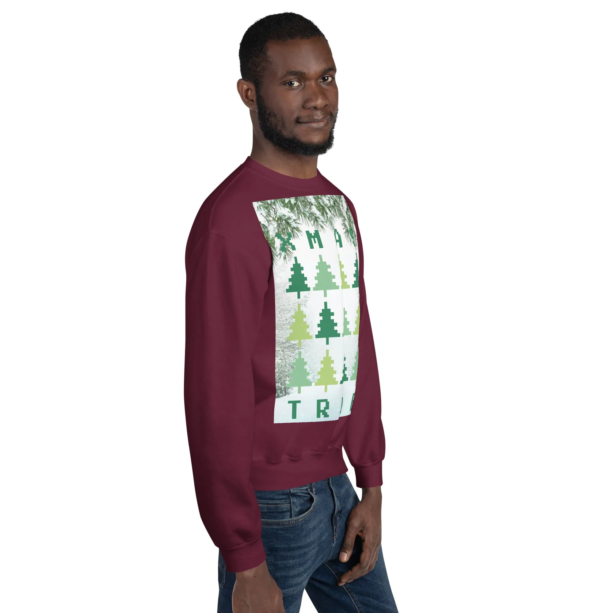 Christmas Tree Sweatshirt (Glamourange Christmas Sweatshirt Men)