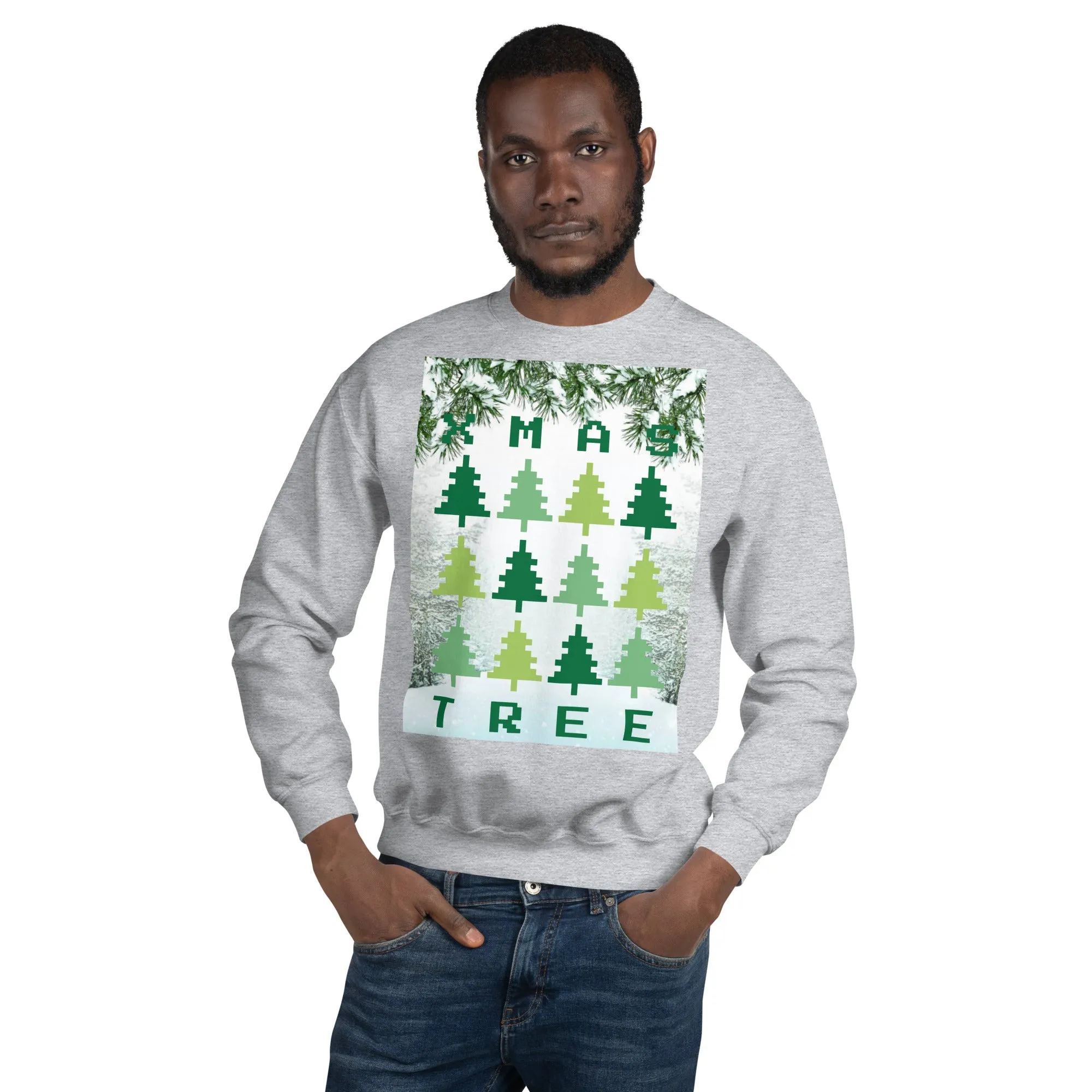 Christmas Tree Sweatshirt (Glamourange Christmas Sweatshirt Men)